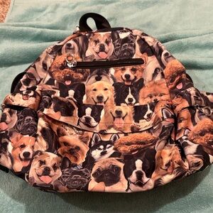 Dog Print Backpack